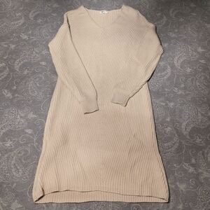 Ten Tree Cream Knit Sweater Dress (Size S)
